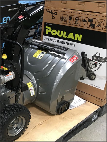 Poulan Snowblower Try-Me Display In-Store