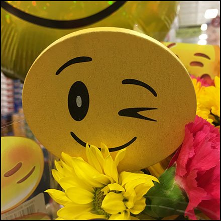 Smiley Face Balloon Floral Merchandising