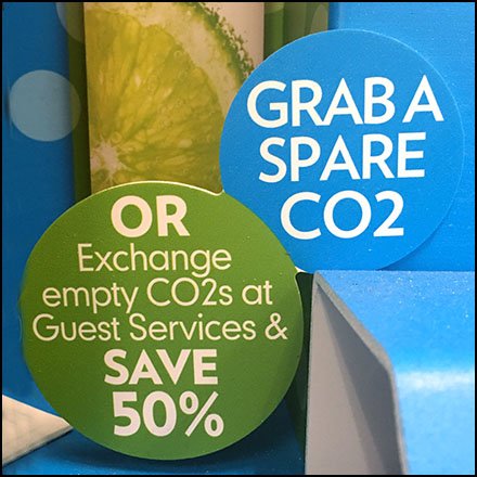 SodaStream Recycle CO2 at 50% Off Feature