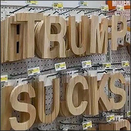 Trump Sucks Spelled Out Alphabetic