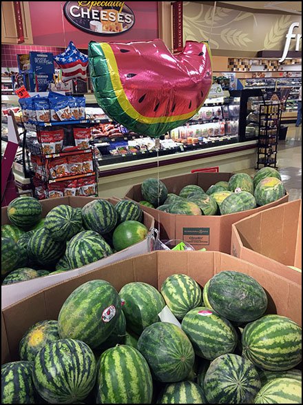 Watermelon Inflatable Points The Way In Produce