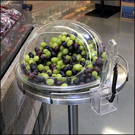 Grape Taste Test Covered Acrylic Sampling Stand
