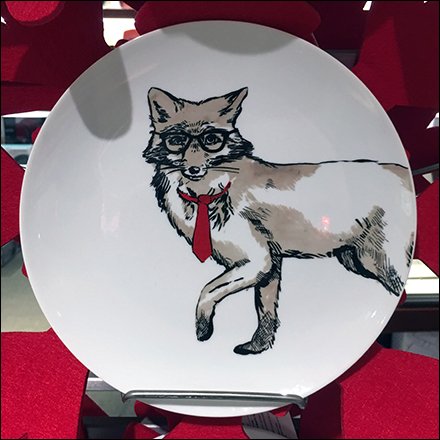 Christmas Tableware On Vertical Display