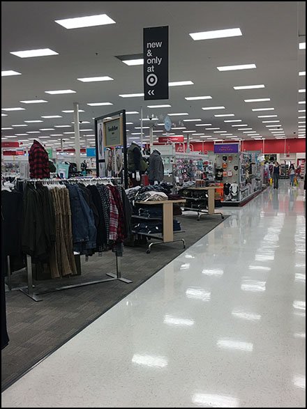 New and Only At Target Ceiling Sign