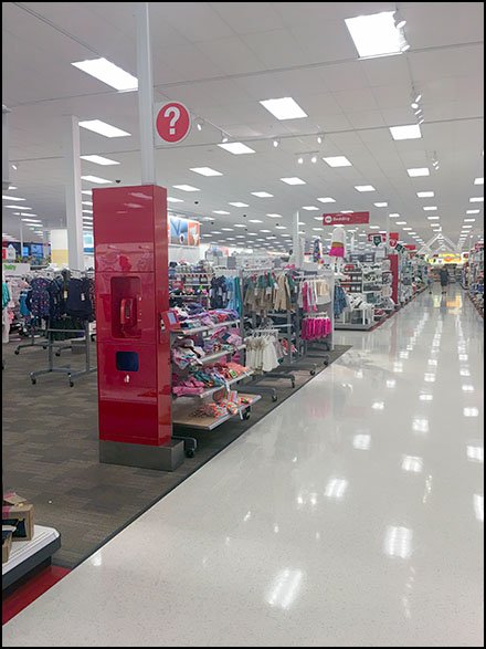 Freestanding Red Call Box Monolith at Target