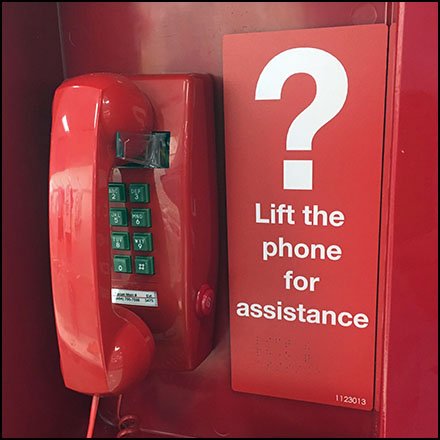 Freestanding Red Call Box Monolith at Target