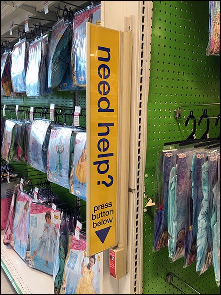 Oversize Sign For Undersize Call Button