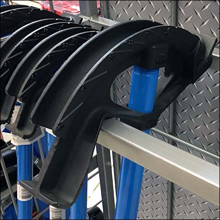Conduit Bender and Fish Tape Display Rack