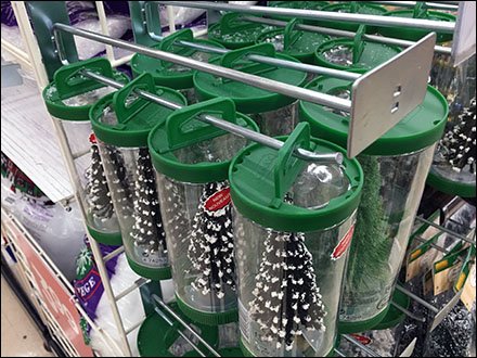 Christmas Tree In A Bottle Metal Plate Scan Hook