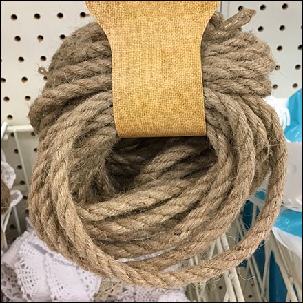 Jute Rope Skein Merchandising by Scan Hook Feature