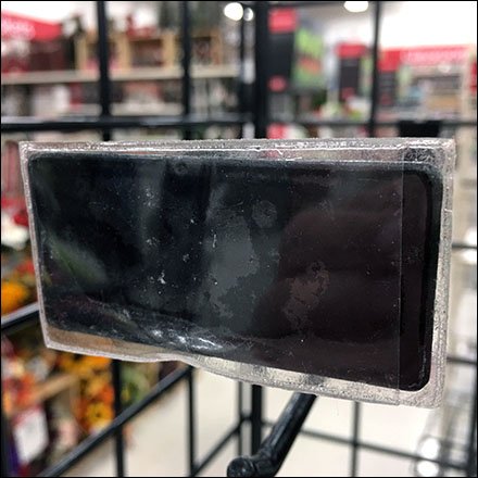 Metal Plate Scan Hook Vinyl Label Holder Pouch
