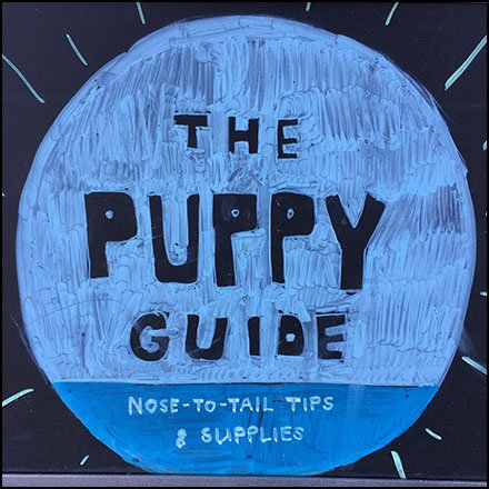 Puppy Guide Sidewalk Sign Square