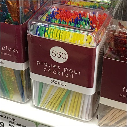 Cocktail Toothpick Shelf Category Management