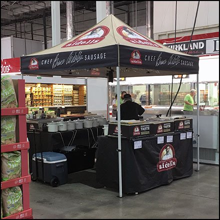 In-Store Sampling Tent for Chef Aidells Sausage