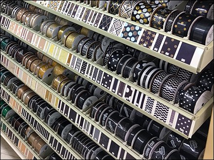 Circular Spool Ribbon Shelf Merchandising