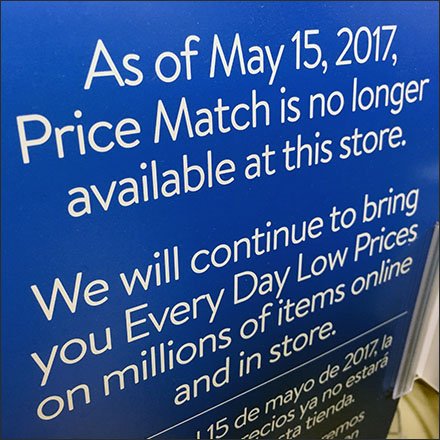 Competitor Price Match Discontinued Feature