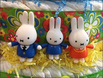 Baby Shower Diaper Cake As Visual Merchandising