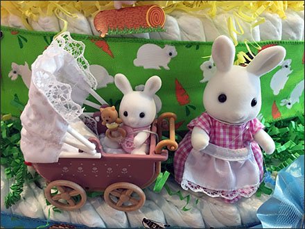 Baby Shower Diaper Cake As Visual Merchandising