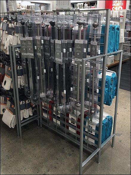 Drapery & Tension Rod Gridwall Display 3