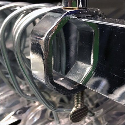 Rack Top Sign Standard Clamp Feature