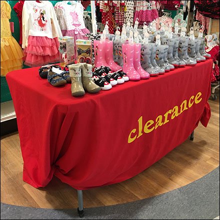 Babies R Us Clearance Table Drape