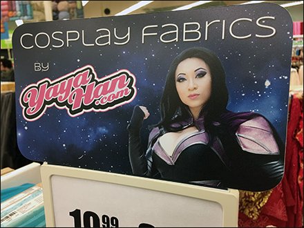 Cosplay Fabric Merchandising Header at JoAnns