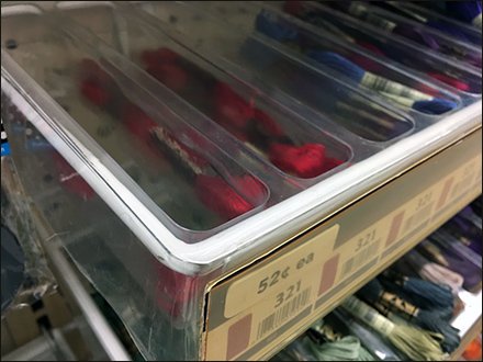 Embroidery Floss Tray Racks Pegboard Mount