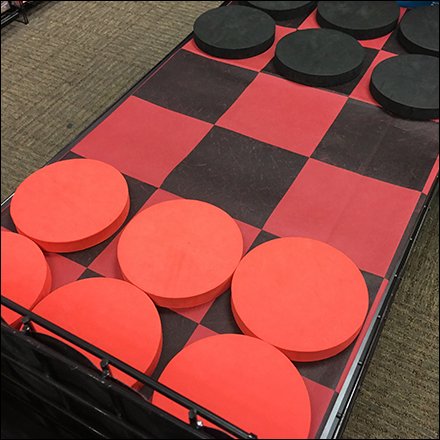 In-Store Giant Checkers Try-Me Display