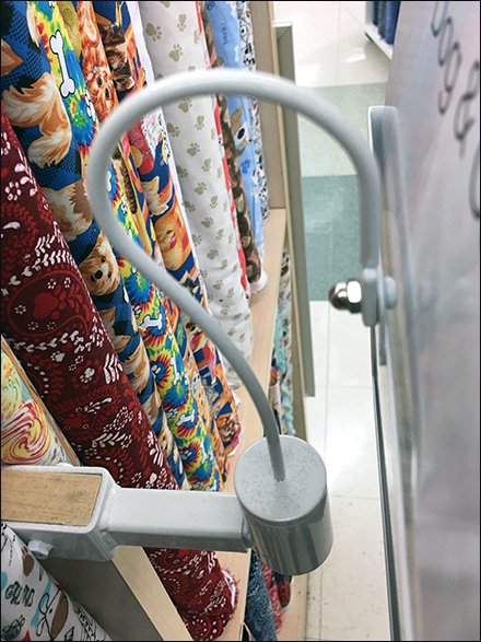 Gooseneck Overhead Sign Arm Header Card