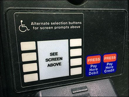 Alternate Handicapped Gas Pump Controls