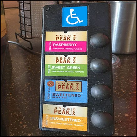 Handicapped Tea Dispenser By Gold Peak Brand