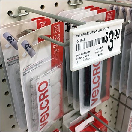 Micahels Velcro Scan Hook Slide In Label Holder Feature