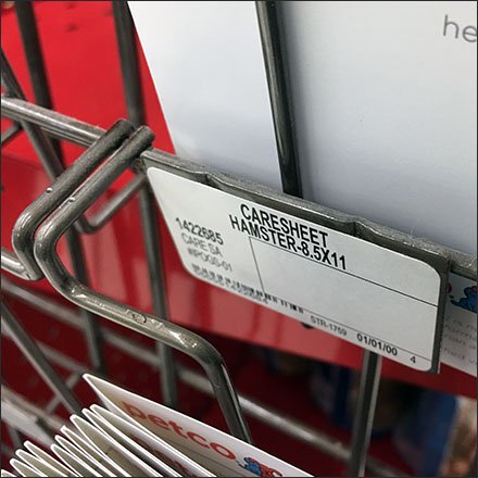 Pet PowerWing Literature Holder Back Label