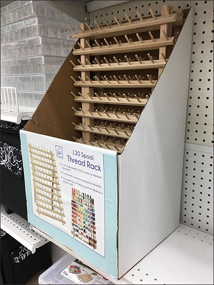 Thread Rack Self-Shipper Display at JoAnns