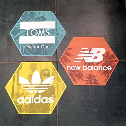 Branded Floor Graphics For Shoe Department Feature