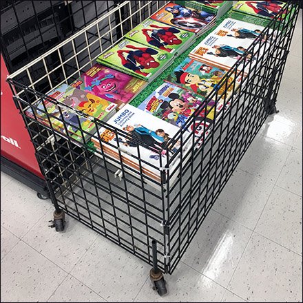 Coloring Book Bulk Bin Merchandising