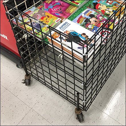 Coloring Book Bulk Bin Merchandising
