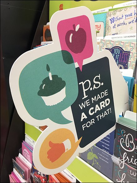 Greeting Card Store Fixtures And Merchandising - We Made A Greeting Card For That Shelf Flag