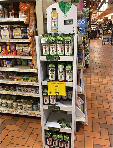 Organic Real Brewed Tea Display is Honest