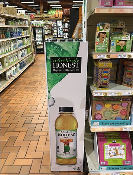 Organic Real Brewed Tea Display is Honest