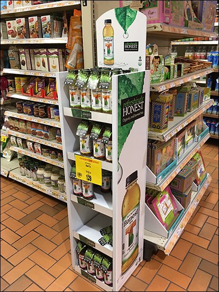 Organic Real Brewed Tea Display is Honest