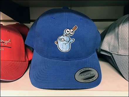 Embroidered Baseball Cap Slatwall Shelf Display