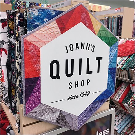 Quilt Shop Promotional Signage Feature