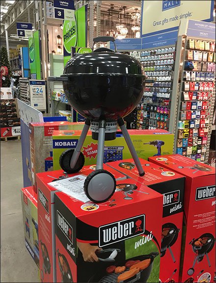 Weber Mini Grill Merchandising Display