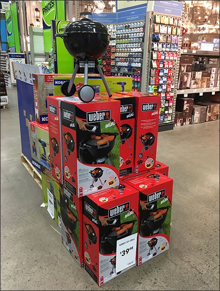 Weber Mini Grill Merchandising Display