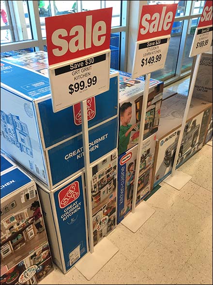 Freestanding Floorstand Sale Sign Triplets