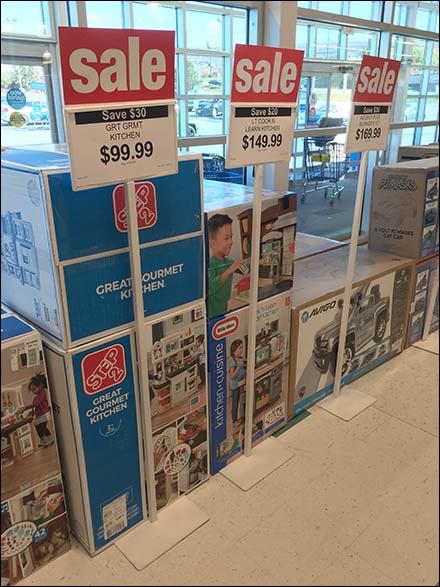 Freestanding Floorstand Sale Sign Triplets