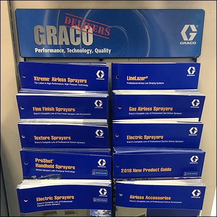 Wall-Hung Literature Library For Paint Sprayers