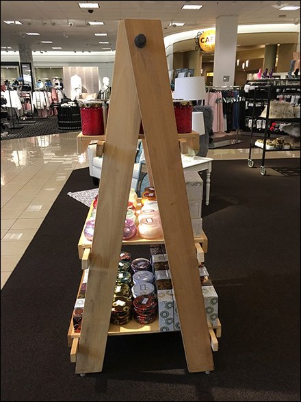 Laddered Display is Hinged Tallboy
