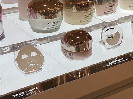 Micro Facial Masks Display in Cosmetics